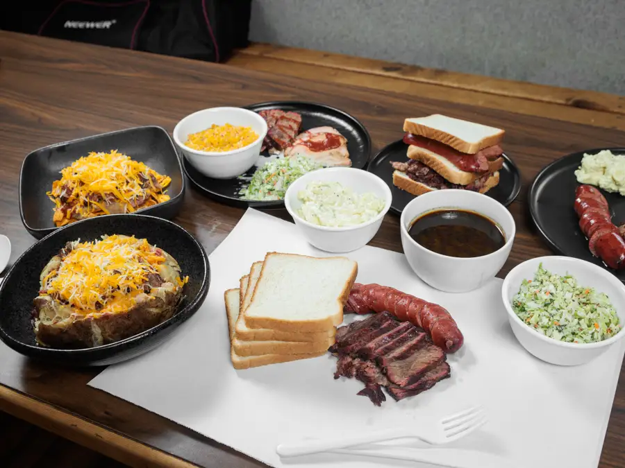 assorted bbq menu items